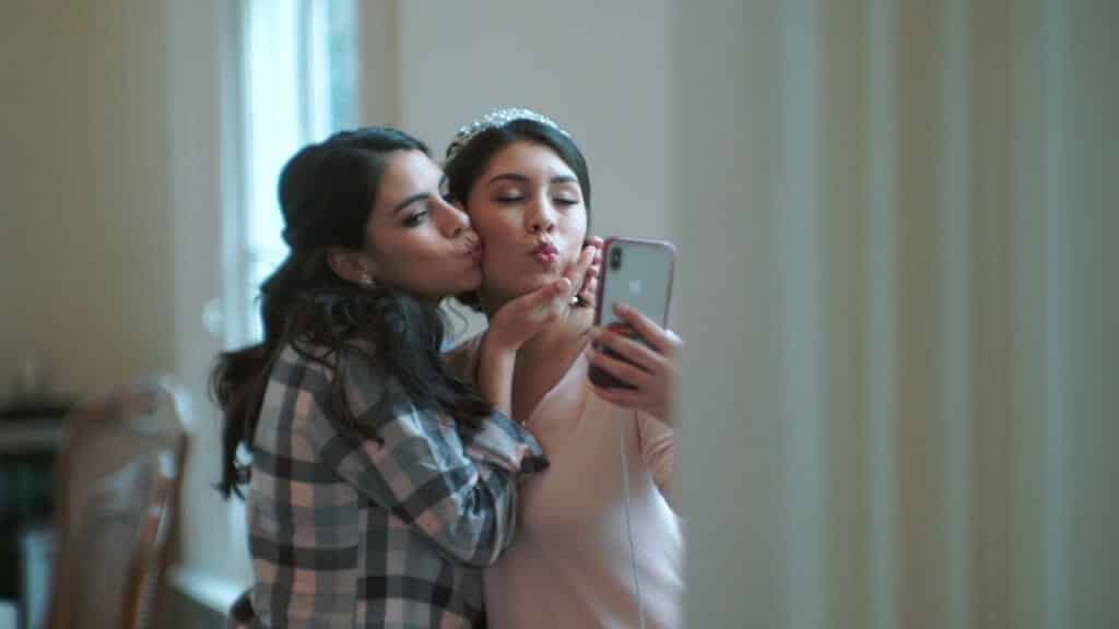 Bride Selfie With Sister